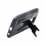 Wholesale LG K10 Premier LTE Armor Holster Combo Belt Clip Case (Black)